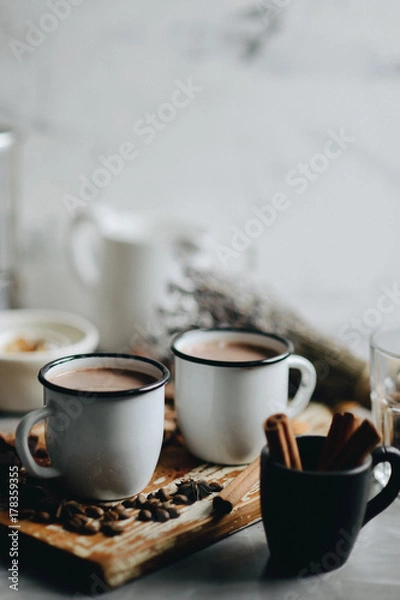 Fototapeta na płótnie gorąca czekolada