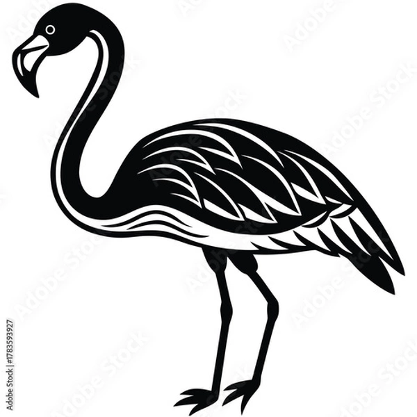 Obraz flamingo vector icon1