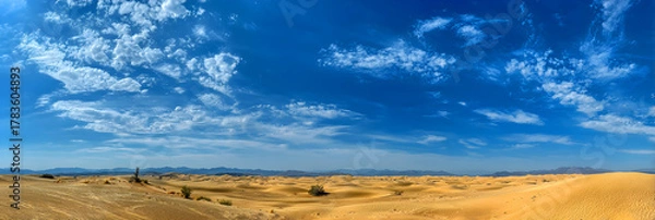 Obraz Limitless Desert Horizon: xploring the Boundless Beaty and Adventure of Natures Endless Expanse Beyond te Dunes