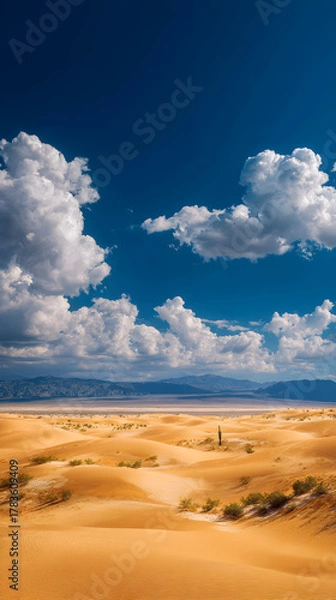 Obraz Limitless Desert Horizon: xploring the Boundless Beaty and Adventure of Natures Endless Expanse Beyond te Dunes