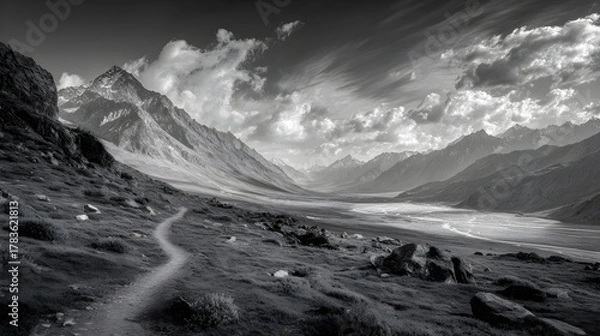 Fototapeta Canvas of the Ancestral Pah: An Unfolding Journey Though Boundless Horizons ofNature