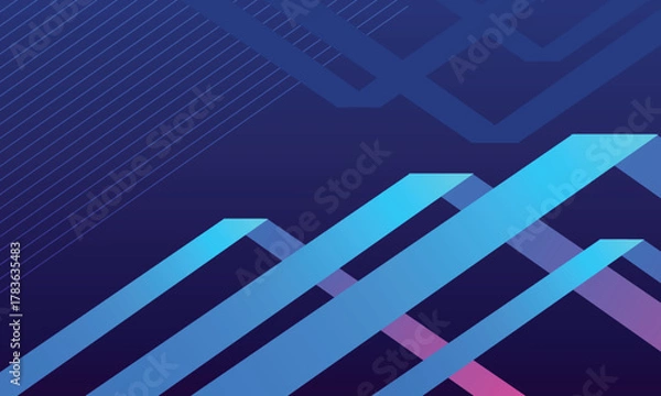 Fototapeta Abstract hipster modern geometric abstract background. Vector