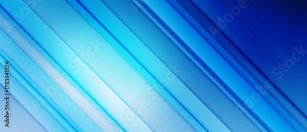 Obraz blue geometric abstract background overlap layer on dark space with diagonal slices shape decoration