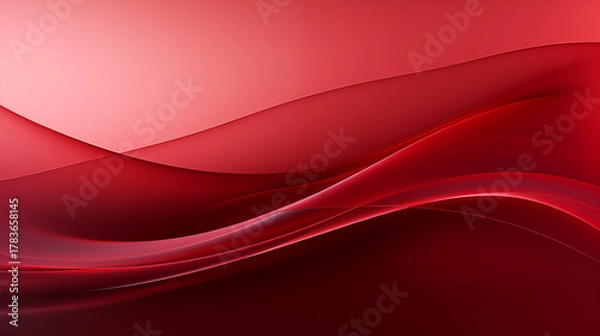 Obraz Abstract red Flowing Silk Wave Background