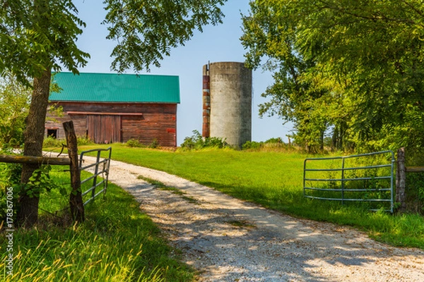 Fototapeta Farm Barn