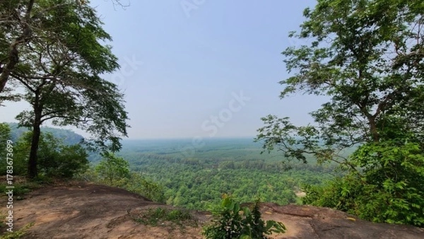 Obraz 山の上から見る景色