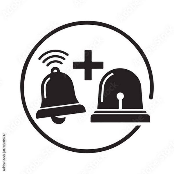 Fototapeta Emergency icon vector 