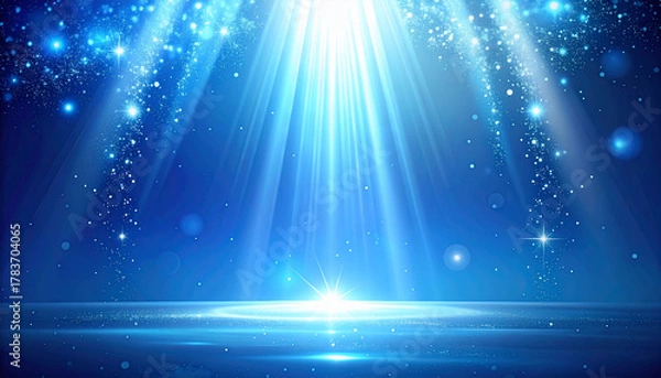 Obraz Abstract Blue Light Background