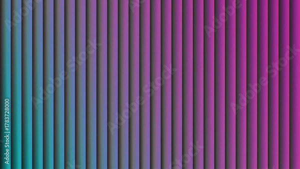 Obraz Abstract vertical stripes with a gradient from teal to magenta