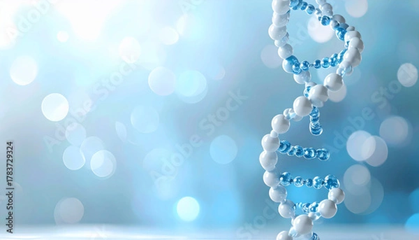 Obraz DNA Molecule Structure Abstract