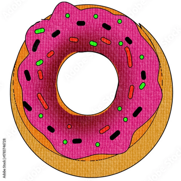 Fototapeta donut 
