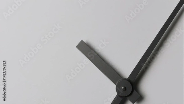 Obraz Minimalist Clock Face - A Study in Time and Simplicity.