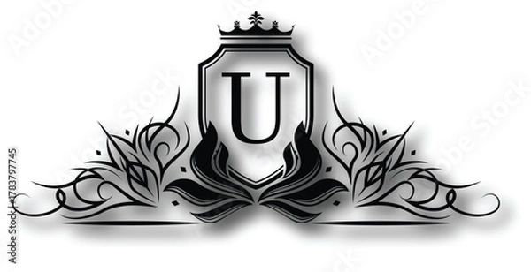 Fototapeta Neon Glow Text Logo Vector