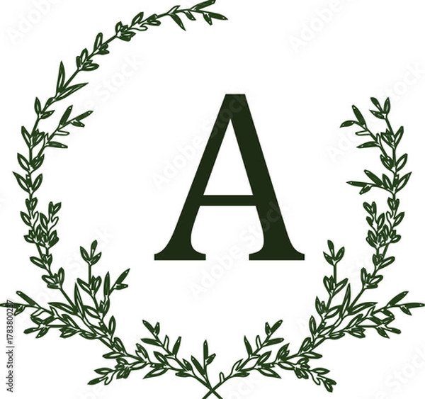 Obraz Modern Minimal Text Logo Vector