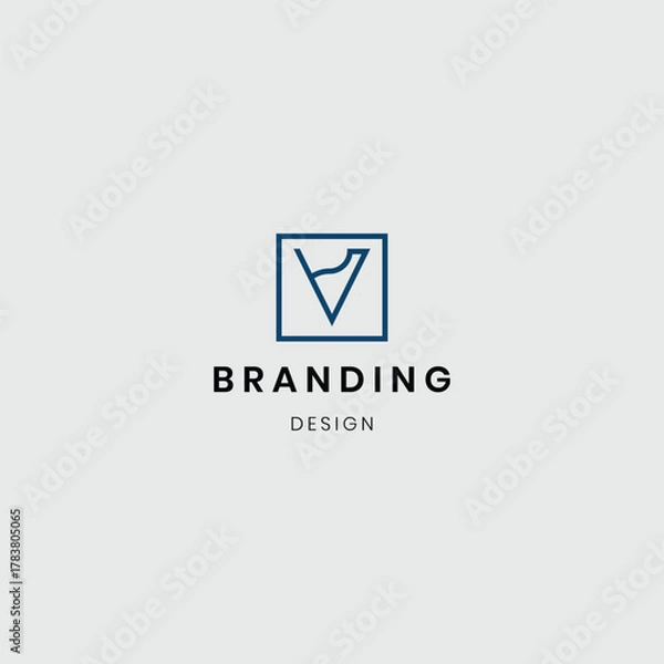 Fototapeta Branding design letter logotype templates