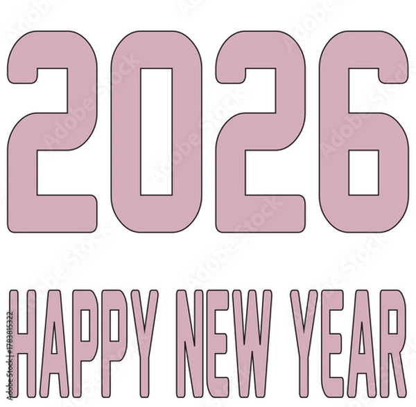 Obraz Bubble Kawaii Cute Font 2026