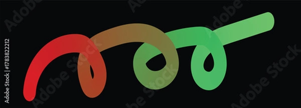 Obraz Abstract geometric design with vibrant color palette and helvetica and courier typography