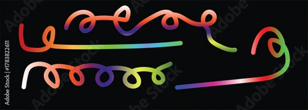 Obraz Abstract geometric pattern with vibrant color accents