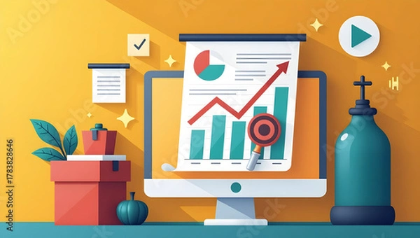 Fototapeta Maximize Your Revenue: Affiliate Advertising Campaign Visual Design for Photo Stock with Seamless Tracking & Performance-Based Partnerships for Targeted Online Sales