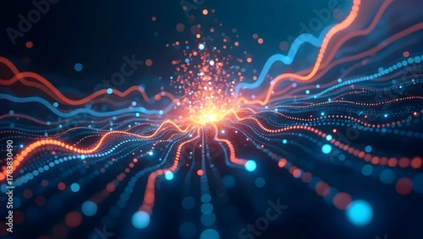 Fototapeta Vibrant Startup Ecosystem: High-Quality Imagery Showcasing Innovation and Entrepreneurial Momentum for Business Growth - Left Space for Text