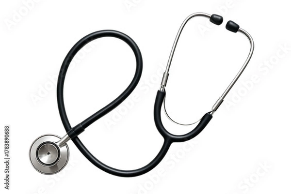 Obraz Stethoscope Isolated on White Background with Full Depth of Field