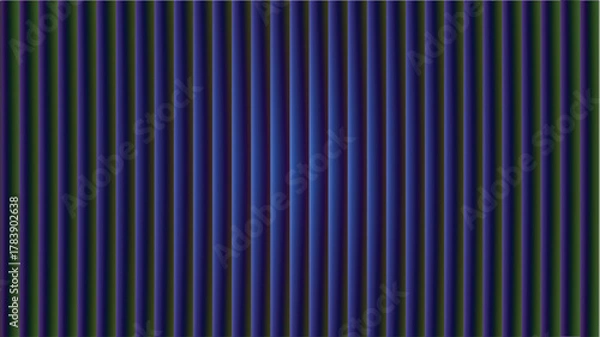 Obraz Abstract blue and green vertical ribbed background pattern
