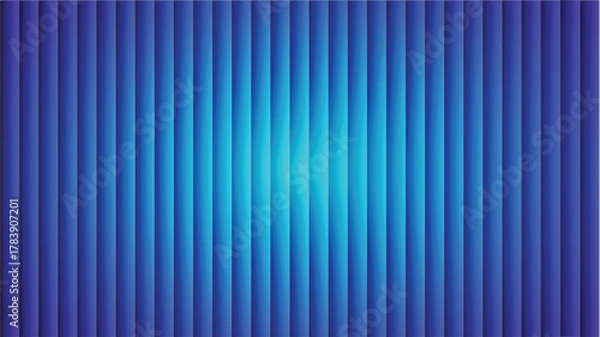 Obraz Abstract blue vertical lines background with glowing center