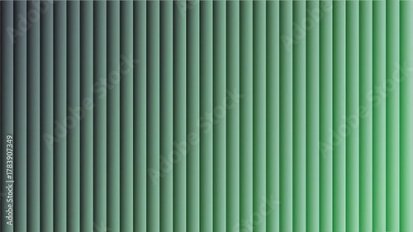 Obraz Abstract vertical blinds with green to gray gradient background