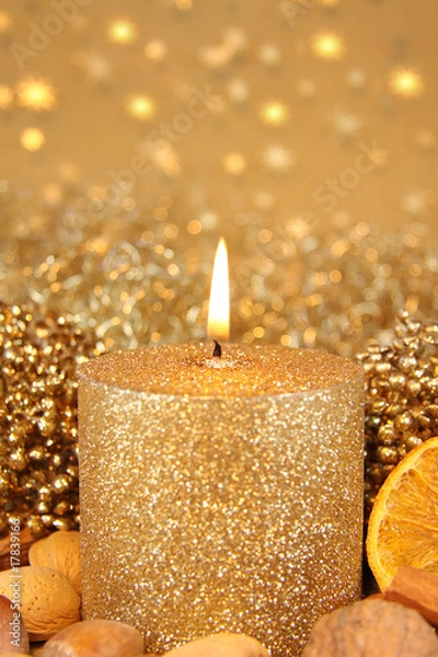 Obraz goldene Kerze