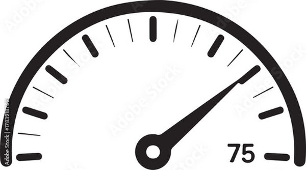 Obraz Performance Metrics Dashboard vector image