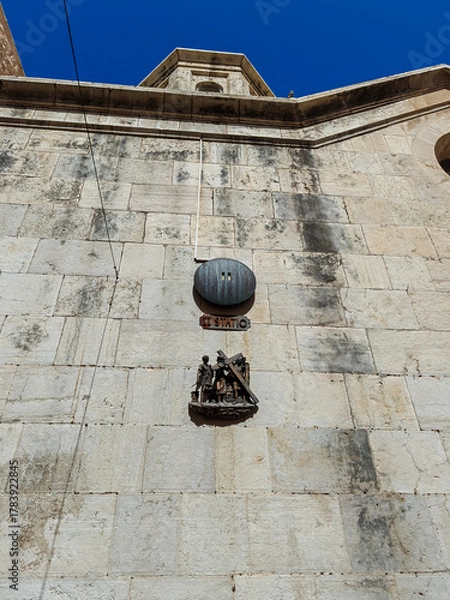 Fototapeta The second station on The Via Dolorosa - in the Old City of Jerusalem