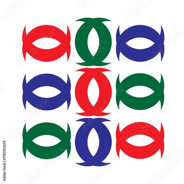 Fototapeta vector set of masks