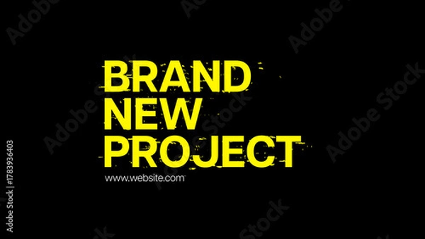 Fototapeta Typography Creative Glitch