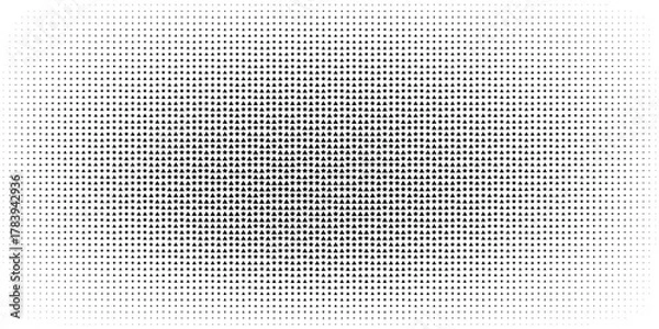 Fototapeta Wave halftone pattern. Halftone dots and star background. Vector