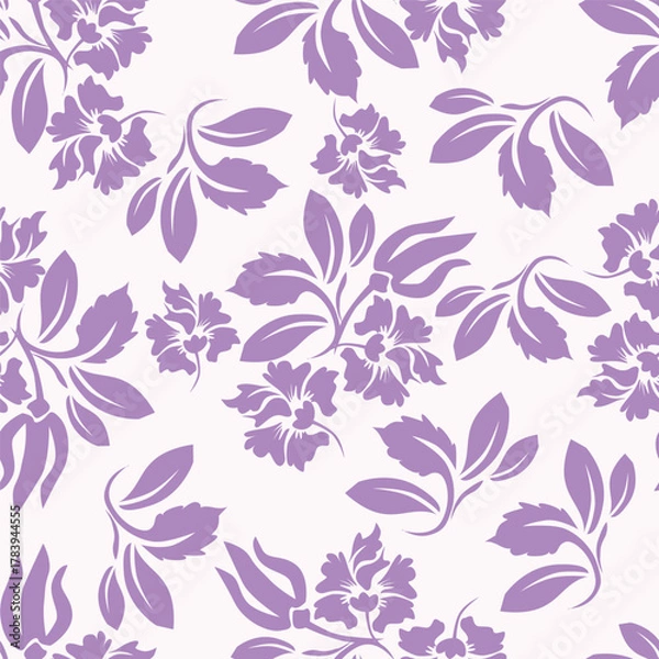 Fototapeta seamless floral pattern