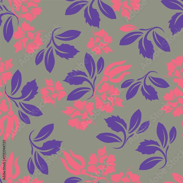 Fototapeta seamless floral pattern