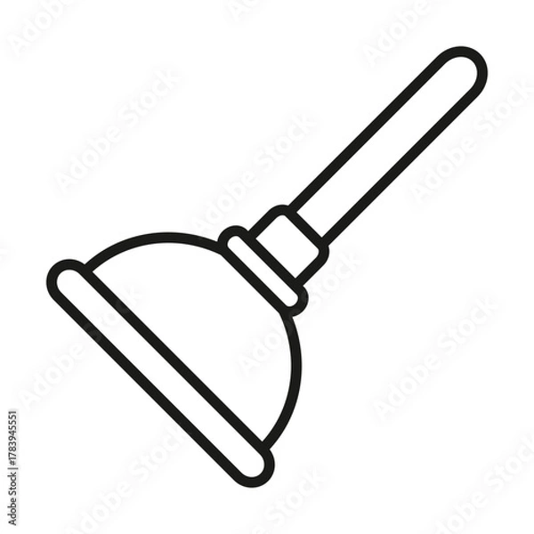 Obraz plunger icon vector design template