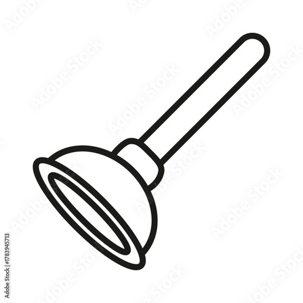 Obraz plunger icon vector design template