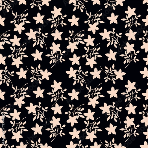 Fototapeta seamless floral pattern