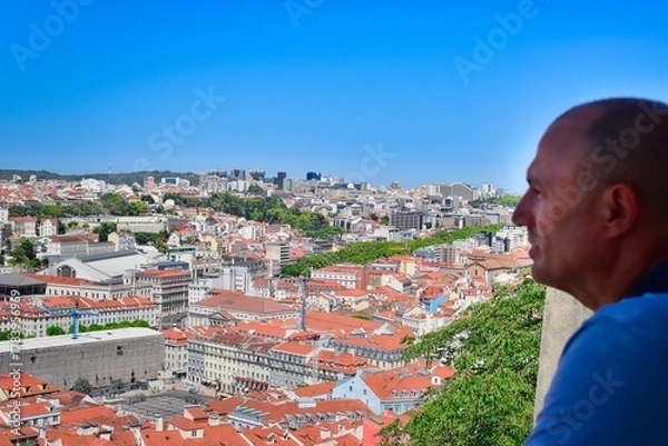 Obraz man in the city