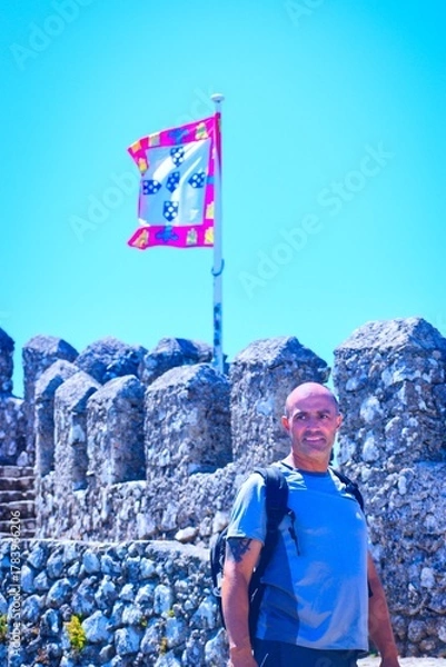 Obraz young man in a castle
