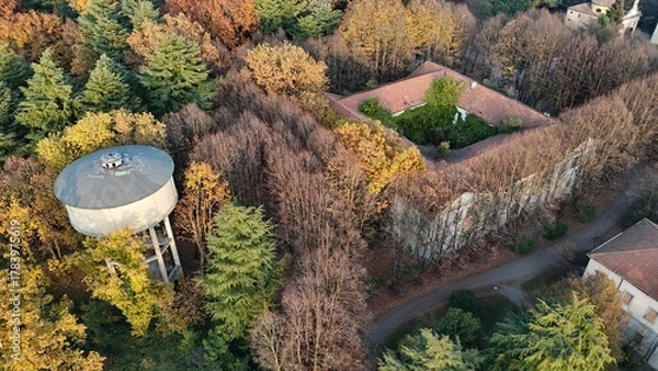 Fototapeta Mombello Asylum, Historic Abandoned Hospital in Lombardy, Italy