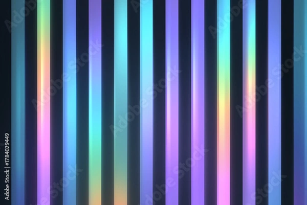 Fototapeta Vibrant Opal Iridescent Gradient Background Featuring Vertical Lines That Evoke a Sense of Serenity and Depth in Colorful Abstract Art