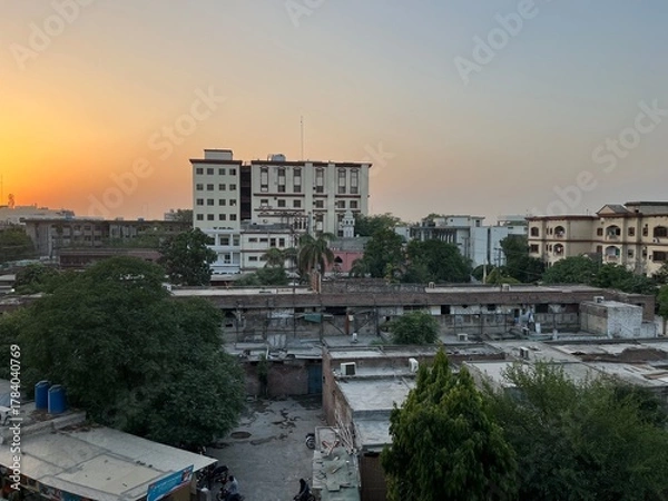 Fototapeta night city street