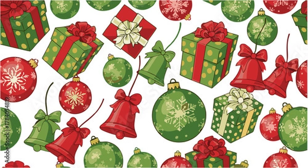 Fototapeta seamless pattern with watermelon