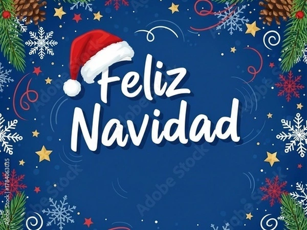 Obraz Feliz Navidad.Weihnachten auf Spanisch