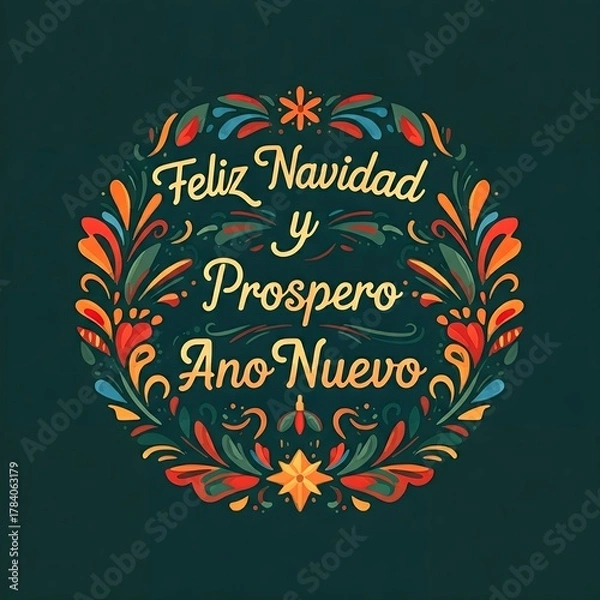 Obraz Feliz Navidad.Weihnachten auf Spanisch