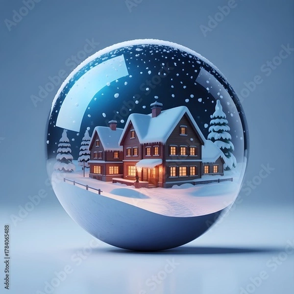 Obraz Wintertraumhaus