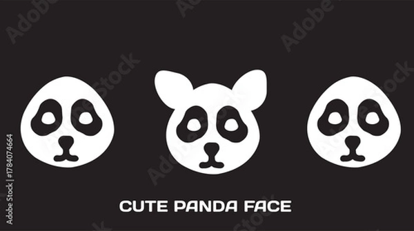 Obraz cute little panda illustration