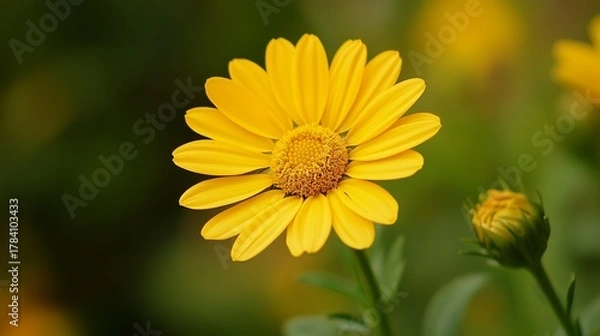 Fototapeta Close-up of a vibrant yellow flower (1)